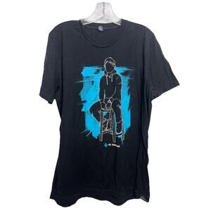 ED SHEERAN Divide Tour T-Shirt Black Graphic Men’s Medium Concert Tee RUNS SMALL